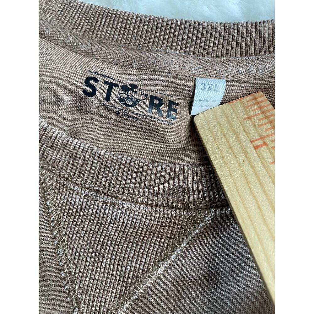 Disney Store Walt Disney Studios Brown Crewneck Sweatshirt 3XL Plus Size - Picture 5 of 7